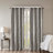 Knitted Jacquard Damask Total Blackout Grommet Top Curtain Panel(Only 1 Pc Panel)-1541547543-1541547545