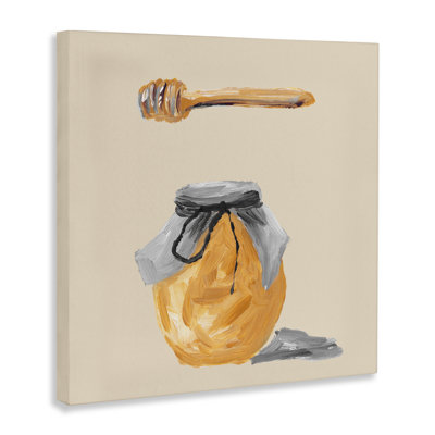 Honey Jar over Tan Canvas, design by Lucille Price