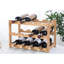 12 Bottle Tabletop Wine Bottle Rack Beige
