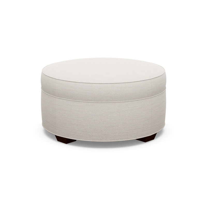 Ottoman Shop Round Ottoman, 9637-82, Walnut