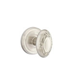 Emtek Privacy Interior Mortise Set w/ Regular Rosette & Victoria Knob (RH)