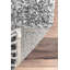 Tapis gris à poils longs tissé à la machine Kinard-1143606596
