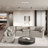 Magedan 126" L-shaped Sectional Pull-out Sofa with Charging Devices, Cup Holders and Pillows-1606266599