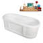 Baignoire autoportante 67 po avec drain interne Streamline-101698597