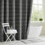 Rideau de douche à texture gaufrée à rayures, rideau de salle de bain en tissu texturé pour un décor élégant et romantique-682611848