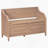 Rustic Multifunctional Storage Bench (Brown+Beige)-1856550209