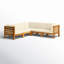 Canapé modulaire d'extérieur 30,25 po avec coussins-1188782833