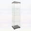 Vitrine éclairée par DEL avec 4 tablettes et porte, bibliothèque sur pied pour intérieurs modernes, durable et élégant