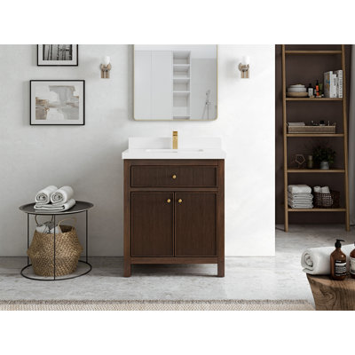 Teck 30 po Sonoma X P 22 po D Meuble-lavabo simple