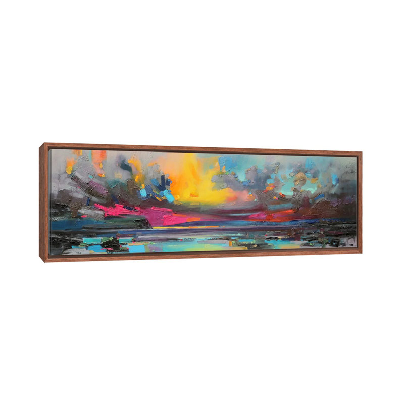 «Skye» par Scott Naismith - impression d'art graphique panoramique, H 16 po x l 48 po x 1,5 po