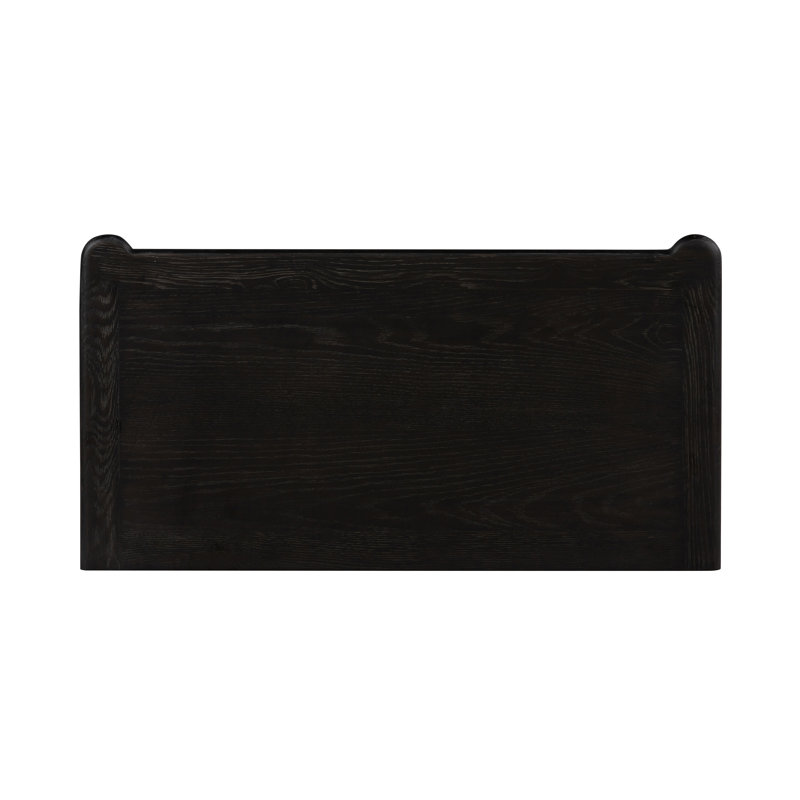 Toulouse 1 - Drawer Solid Wood Nightstand, Distressed Black