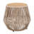 Acacia Wood Side Table with Rope Base-51434033