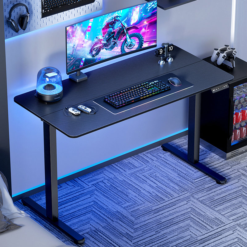 Bureau debout - Bureau à hauteur réglable, H 46,5 po x l 48 po x P 23,6 po, Noir