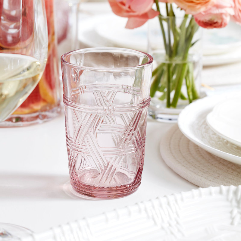 Lenox Butterfly Meadow Clear Tall Glasses, Set Of 4, Pink