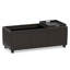 Avalon 42"W Upholstered Storage Ottoman with 3 Flip-Over Serving Trays-1023477083