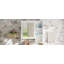 Armoire de rangement murale pour salle de bain, armoires à pharmacie avec grande porte miroir, tablettes réglables et trois niveaux de rangement ouverts (meuble-lavabo non inclus)-1706843643