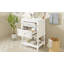Meuble-lavabo 24 po avec lavabo en céramique, armoire de rangement avec tablette ouverte, armoire de salle de bain rétro avec 2 tiroirs
