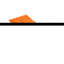 Tapis de couloir orange Orpheus
