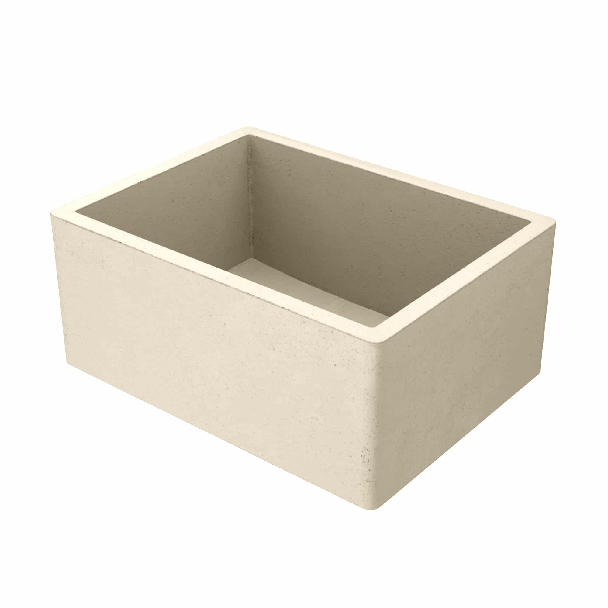 NativeStone® Concrete 24" L x 18" W Farmhouse Kitchen Sink, Sand