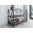 Modern Industrial Sideboard, Walnut & Black, 37.0 x 15.7 x 25.6 inches | 100% Melamine Coated Particle Board & Metal Frame | Stylish Storage Solution for Living Room, Dining Room & Office | Durable & Elegant Design