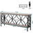 TribeSigns 2-Tier Console Table, 70.9" Industrial Sofa Table Behind Couch