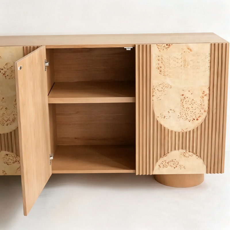 Buffet maison de style rétro, H 35,43 po x l 62,99 po x P 15,75 po