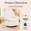 Fauteuil inclinable et pivotant manuel en chenille, pivotant à 360 degrés-505517356-505517357