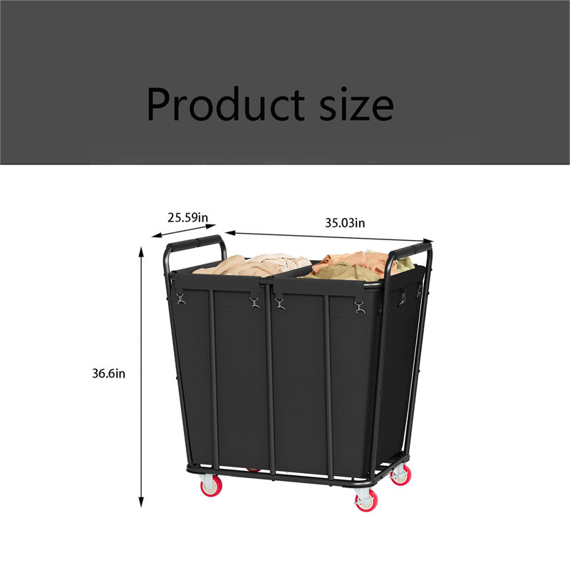 Washing Cart, 400L Rolling Laundry Sorting Cart - A Heavy-Duty Laundry Basket Storage Machine With Wheels Suitable For Households And Hotels