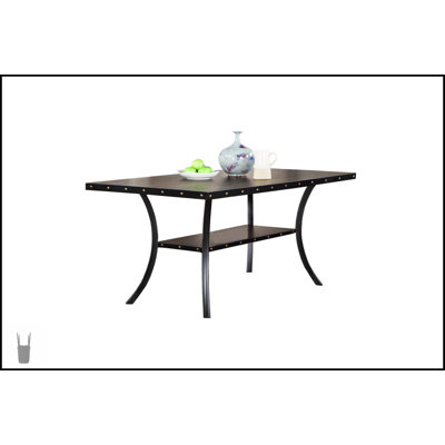 Table de salle à manger en bois naturel classique avec 6 chaises capitonnées et une étagère de rangement, parfaite pour un décor moderne et traditionnel