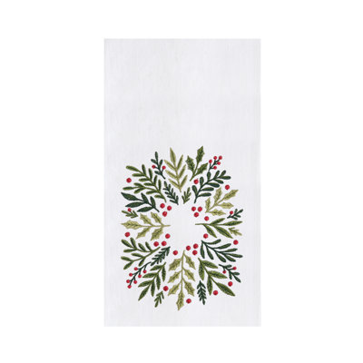 Serviette couronne de Noël