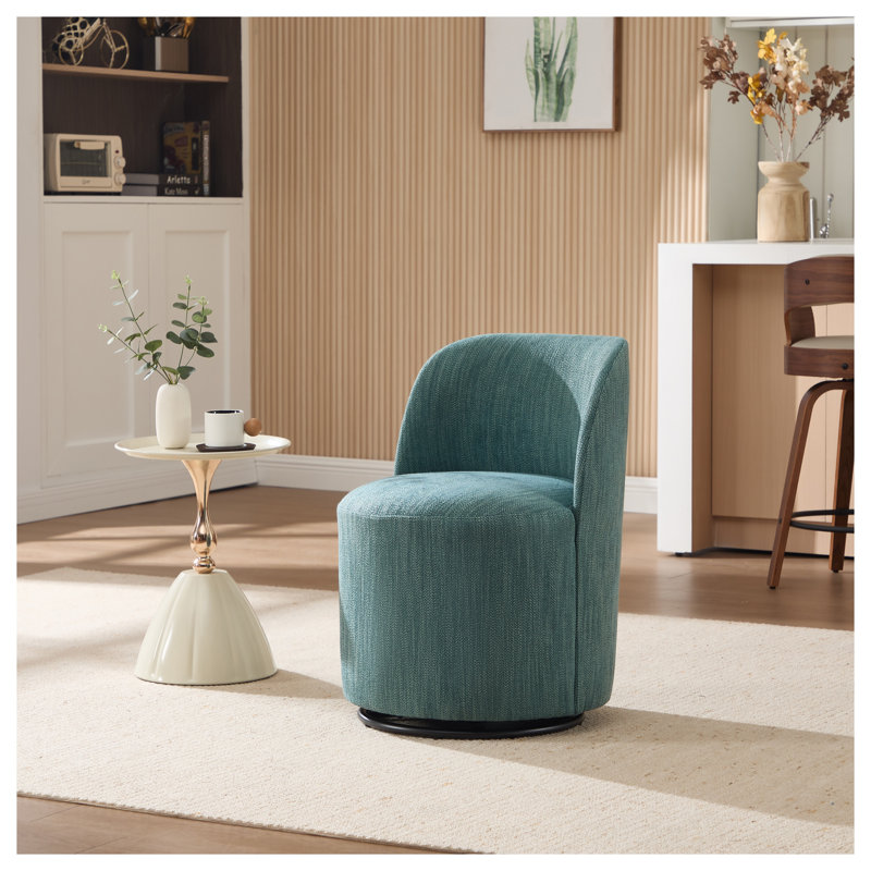 Chaise demi-tonneau pivotante Mid-Century, Vert
