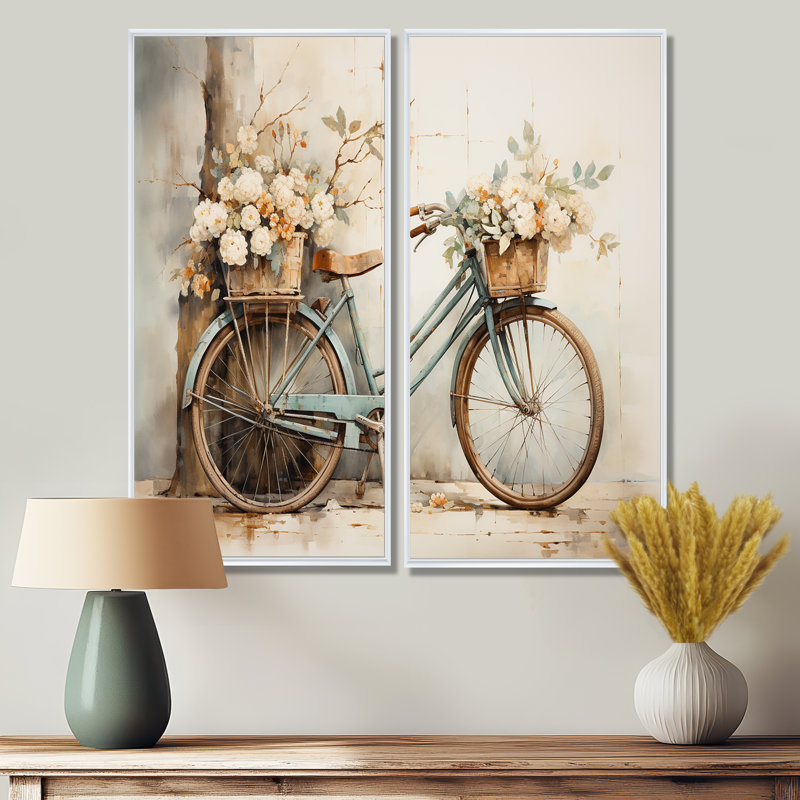Impression sur toile beige, H 20 po x l 24 po, Reproduction encadrée sans passe-partout, Blanc