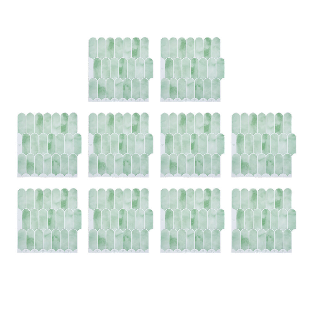 10Pcs Self-Adhesive Wall Tile Stickers