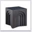 Petite table d'appoint carrée de 15,74 po avec table d'appoint et table de chevet pour salon, noir-452848028