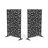 Metal Privacy Screen With Block Pattern