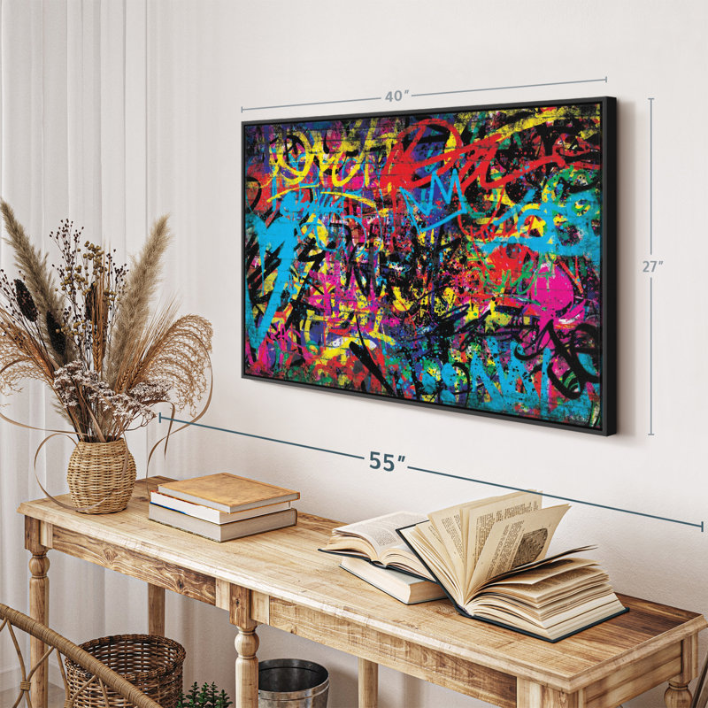 Abstract " Abstract Graffiti ", 40" H x 27" W