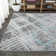 Reider Modern Abstract Gray/Turquoise Rug
