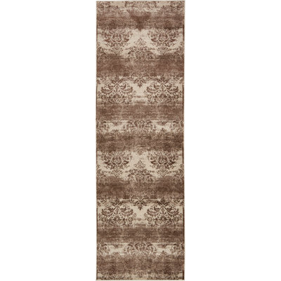 Tapis beige foncé / crème Mathieu