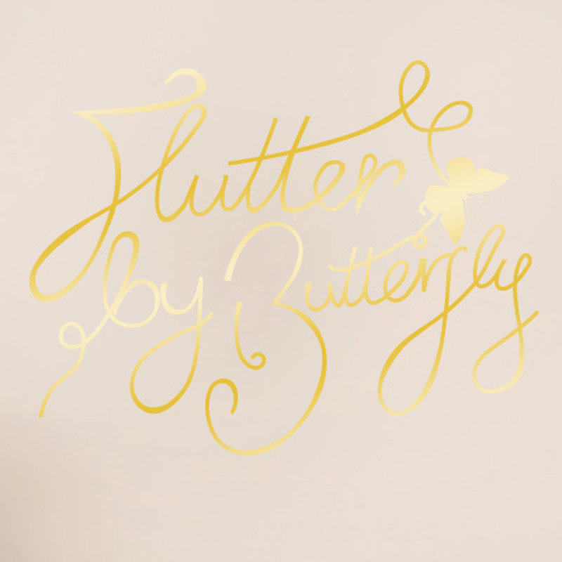 Wall Decal, Shiny Gold, Large
