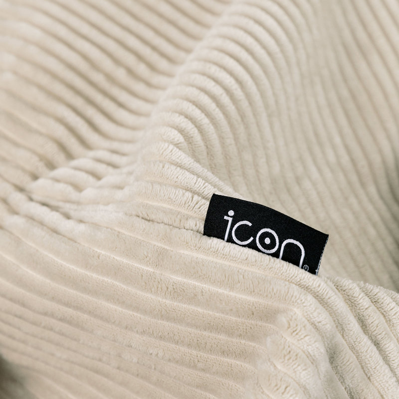 Kingston Corduroy Classic Bean Bag, Stone