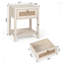Bhairavi 23.6'' Tall  White Wicker Nightstands (Set of 2)