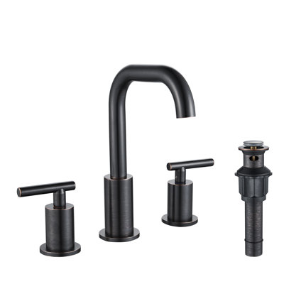 Widespread Bathroom Sink Faucet with Drain