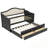 Twin Daybed With Trundle And 2 Storage Drawers-1242801745