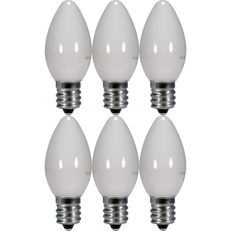 0,5 W, ampoule DEL blanche à intensité variable C7 à DEL C7, culot E12 / candélabre