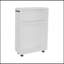Chariot de rangement H 32,2 po, 2 tablettes, 4 roues, blanc - Salle de bain