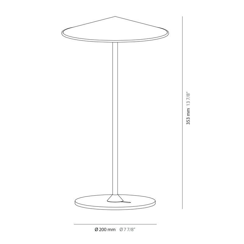 Pla Table Lamp, Anthracite Gray