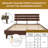 Caden Solid Wood Platform Bed with Adjustable Headboard, Mid-Century Modern-482096209-482096220