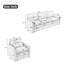 Ensemble de canapé rembourré Cozy surdimensionné Comfy Cloud Sofa-1794667492