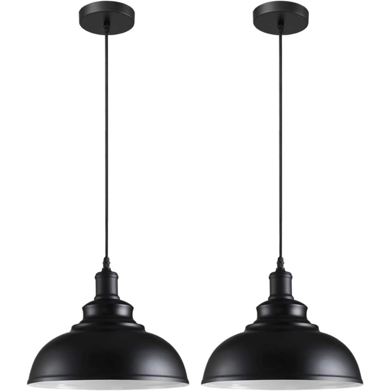 1 - Light Dome Pendant, Black