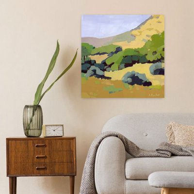 Hillside, paysage abstrait contemporain, art naturel